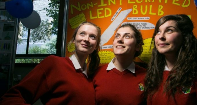 Irish students come first in the world for their award winning LED lightbulb!